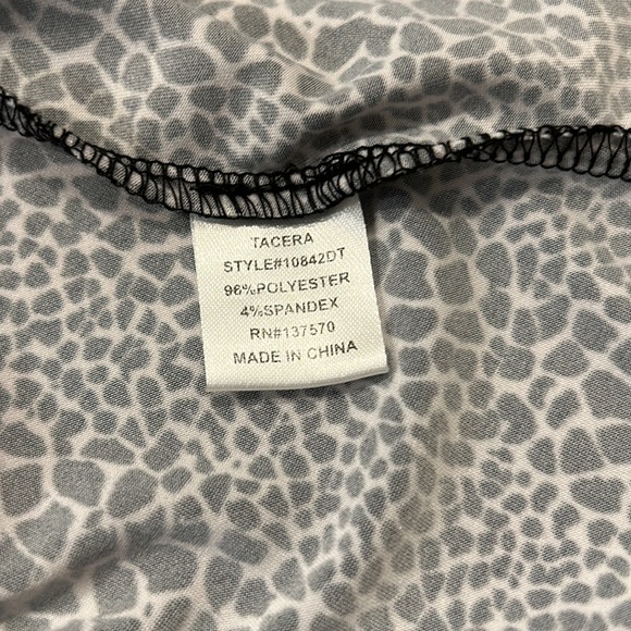 Tacera Black and White Patterned Dress - Picture 9 of 14